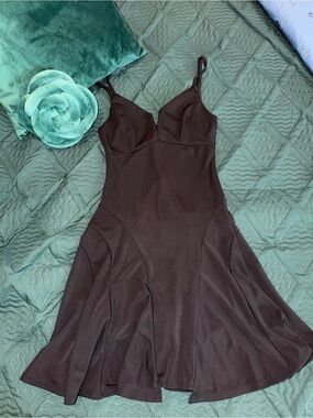 Sleeveless Fit-and-Flare Black Dress